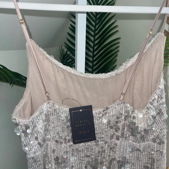 Michael Costello‎ x REVOLVE Marlene Gown in Frost size medium NWT - Picture 6 of 7